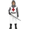 FIESTAS GUIRCA | Costume da Templare per Bambini (3-4 Anni) - Cappuccio, Casacca, Cintura e Pantaloni - Costumi Medievali per Halloween, Carnevale e Feste di Cavalieri - Ideale per Bambini