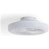 LEDKIA LIGHTING Ventilatore da Soffitto Angin Tipo Plafoniera Bianco con Luce LED CCT 1920 lm, Motore DC 15W Silenzioso ed Efficiente, Pale Nascoste, 6 Velocità, Telecomando