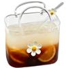 Generico Borsetta Di Per Bevande,Da Cocktail Trasparente A Forma Di Borsa 770ml,Bicchiere A Borsetta In Con Cannuccia Per Bevande - per Tè Succhi di Frutta Compleanni Feste Vacanze Riunioni a Casa Matrimoni