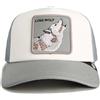 Goorin Bros. Goorin Bros Cappellino Trucker Bianco e Grigio Lupo LFG Lone Wolf Pre-Game Seasonal The Farm
