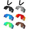 Bowyer 6 lenti polarizzate di ricambio e naselli per occhiali da sole Oakley Jaw-breaker OO9290, nero + specchio titanio + specchio blu surf + specchio rosso fuoco + specchio verde giada + marrone