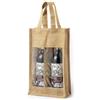 Borsa Juta Laminata Due Bottiglie 20x10x35