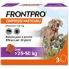 Frontpro Frontline FRONTPRO compresse masticabili per cani 25-50 kg - 3 compresse (136 mg)