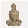 KeyHome Store Statua Buddha in Ceramica Effetto Marmorizzato H.50 cm