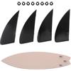 Générique Alette di Ricambio per Paddle Board | 4 Pezzi Splitter di Ricambio Paddleboard - Alettoni Allenamento Surf | per Nuoto Snorkeling Immersione Kayak Viaggi Piscina Lago Vacanze E Spiaggia