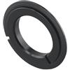 ReachMall Corona adattatore per sterzo conico per anello guarnizione da 30 mm a 39,8 mm in lega di alluminio nero per riparazione conversione sterzo forcella bici da strada