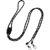 ELEOUTI Guinzaglio Clip Resistente per da Sci in Poliestere Guanti Regolabile Nero Accessorio Anti- per Alpinismo e Sci per Guanti Invernali