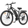 TIGUOWISH CF29 Bicicletta elettrica per adulti,Batteria rimovibile 48 V 15 Ah,Motore tutto terra,MTB 21 velocità Freno a disco idraulico,Display LCD intelligente,Illuminazione LED ad alta luminosità.