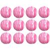 KiBcsLic 12 Palline da Golf in Schiuma, Palline da Allenamento Realistiche a Scopo Decorativo, Bianco Rosa