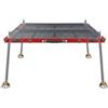 FytStycale Tavolo da Pesca Pieghevole Leggero Pedana da Pesca in Alluminio Stabile per Sponda, Piattaforma 900 1000 Mm Con Gambe Da 1.3 Metri