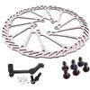 Generico Compatibile con il rotore del freno for bicicletta SRAM G3 - Rotore MTB in acciaio inossidabile da 160/180/203 mm con adattatore PM IS for freni a disco idraulici ,Componenti(180-IS Adapter Rear)