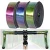 Violiica Nastro riflettente per manubrio bici Camaleonte Cambia Colore PU EVA Shock Absorbing Wrap Ciclismo Sicurezza per Aurora Viola Blu Verde 2 Rotoli