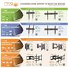 mbg france Supporto da parete inclinabile / girevole per schermi da 32 "a 90" Mbg france H3290-6A