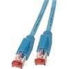 EFB Cavo patch EFB RJ45 S/FTP, Cat.6A, TM21, UC900, 25 m, blu