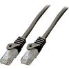 EFB Cavo patch EFB RJ45 U/UTP, Cat.6, LSZH, CCA, 15 m, nero