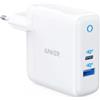 Anker PowerPort PD+ 2 Caricatore a doppia porta 1 x 20W USB-C 1 x 15W USB-A bianco
