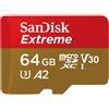 SANDISK MicroSDXC Extreme 64GB 170MB/s A2 C10 V30 UHS-I U3