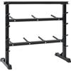 vidaXL Portamanubri nero 99 x 45 x 95,5 cm Acciaio verniciato a polvere