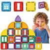 Woopie Blocchi di costruzione magnetici Set educativo 3D Castello 100 pezzi.