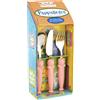 Set Posate per Bambini in Acciaio Eme Pappallegra Rosa