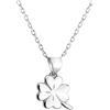 Sofia Milani - Collana da Donna in Argento 925 - Con Pietra Zircone - Ciondolo a Fiore - N0513