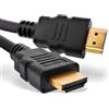 InLine® Cavo HDMI certificato 0,5 m nero/oro - Ultra High Speed HDMI 2.1 8 K/4 K con Ethernet, schermatura 3 volte e venature in rame