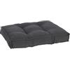 Flamingo Cuscino Fahra Rettangolo Grigio Scuro con Orlo 80x60x10cm