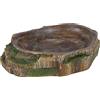 Trixie Rettile Foresta pluviale Decorazione Acqua e Cibo Ciotola 10x2,5x7,5 cm, Confezione da 2