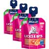 Vitakraft Licks & Bits, crema morbida con pezzetti in formato schiacciato, con gamberetto e pomodoro, richiudibile, senza aggiunta di zucchero (1 X 60 g) (Confezione da 3)