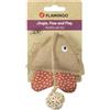 Flamingo Giocattolo JUPS ROMBO Chiodato Marrone/ORANCIONE 23x9,5x3CM