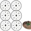 ZEHYRNE 6 dischi segnapunti per obiettivi, accessori da gioco, compatibili con Warhammer 40K e gioco di guerra (miniature non incluse, colore nero)