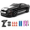 YONCHER Macchina Telecomandata, RC Drift Car per Bambini, Ford Mustang Shelby GT500 con licenza ufficiale, 1:24 20KM/H 4WD Macchine Telecomandate, Radiocomandata Auto per Adulta