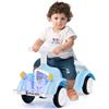 COSTWAY Macchina Cavalcabile per Bambini 19-36 Mesi, Macchina a Spinta Vintage con Clacson, Fari a LED, Ruote Fluide e Spazio Portaoggetti Sotto Sedile, per Interno ed Esterno (Azzurro)
