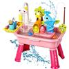 Wuquei Per Bambini Con Acqua Corrente | Divertente Tavolo Attività Elettrico Wahle Con Scivolo E Rubinetto - Set Da Gioco Di Pesca | Per Bambini Da 1 A 5 Anni Casa Giardino Asilo Scuola Materna