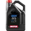 Motul Olio motore 3000 4T SAE 20W-50, 4 Litri MINERALE, 4 LITRI
