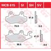 TRW Pastiglie Freno Organiche MCB 615