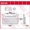 TRW Pastiglie Freno Organiche MCB 580