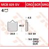 TRW Pastiglie Freno Sinter. Con Abe MCB 829 SV -