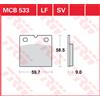 TRW Pastiglie Freno Organiche MCB 533