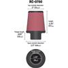 K&N K&N filtro aria Power per moto RACCORDO 35-36 MM