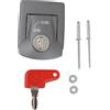 Hepco & Becker SERRATURA COP. VAL. H+B VALIGIA/TOPCASE ARG. 907 argento