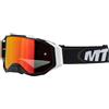 MTR S15 Pro nero opaco/bianco/rosso Occhiali Da Moto unisex