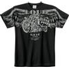 WCC T-shirt Chopper "Loud Pipes" M uomo nero