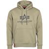Alpha Industries Felpa con capp. Alpha Industries Basic M uomo verde