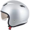 MTR Jet Sun II Casco Jet unisex argento