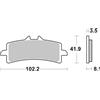 Brembo Pastiglie dei freni High Performance SR Anteriore, 07BB37SR, ECE R90