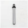 HNZZQFR 1 mandrino mandrino per tornio solido M14 x 1 D12 x 100L, mandrino filettato esterno, albero dritto cromato per mini tornio per legno, fai da te perline e modifica trapano
