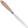 POPETPOP Strumento per Pittura Artistica e Resistente alla Ruggine Set 2 Spatole Manico in Legno e Acciaio Inossidabile, Raschietto per Miscelazione Pigmenti per Pittura ad Olio