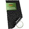 SilverRack - Tappetino da bagno antiscivolo 88 x 40 cm, per vasca da bagno, senza BPA, resistente alla muffa e lavabile in lavatrice, colore nero e effetto pietra