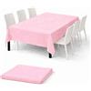 Linea Macarena Tovaglia Monouso 150x240cm in TNT Effetto Tessuto - Impermeabile e Antistrappo - Contatto Alimentare - Ideale per Feste Compleanni e Buffet - Made in Italy - 1 Pezzo in Blister - Colore (Rosa)